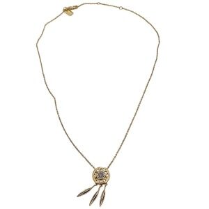 Coach Gold Chain Dreamcatcher Necklace